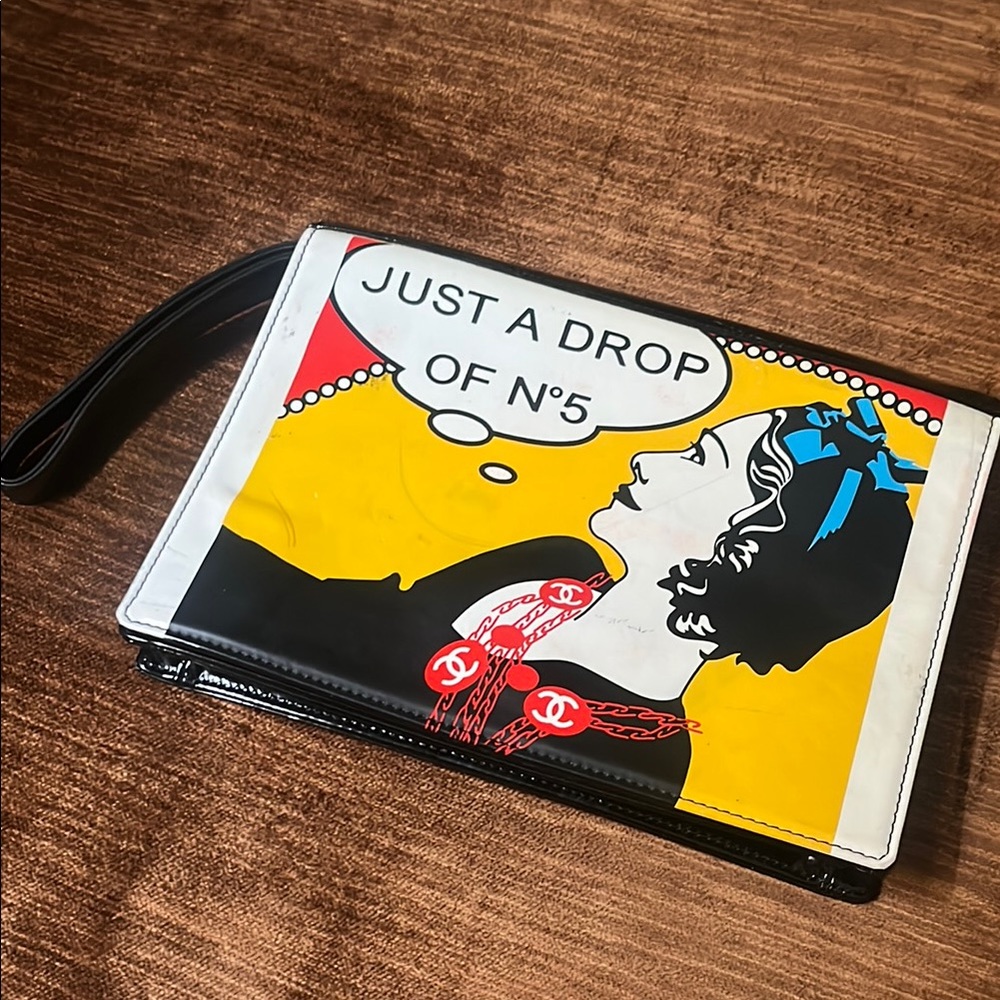 Authentic Chanel Pop Art Clutch
